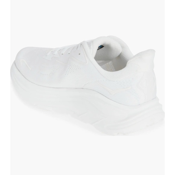 HOKA W CLIFTON 9 White Sneakers Minimalist Design Chunky Sole Brand New in Box - Picture 6 of 16